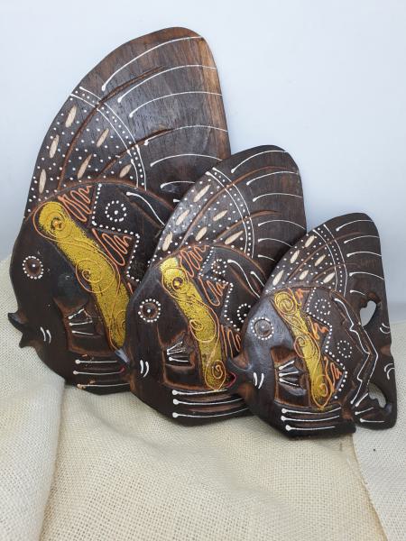Holzfisch Dekoration